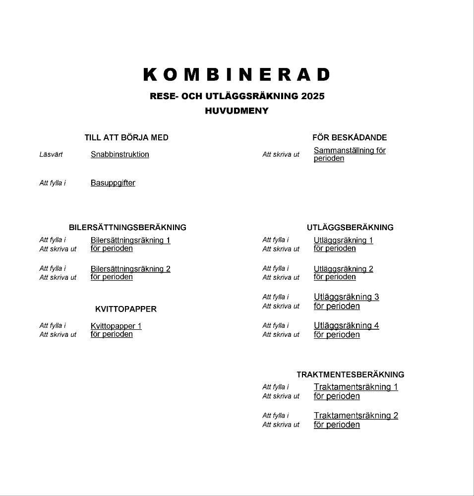 Kombinerad rese- och utläggsräkning 2025