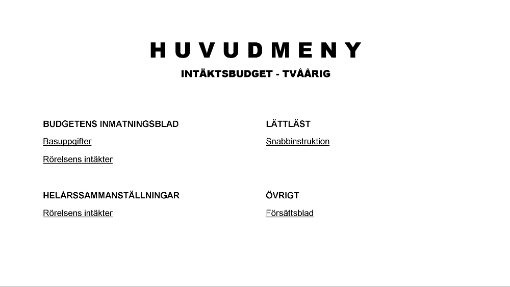 Intäktsbudget tvåårig